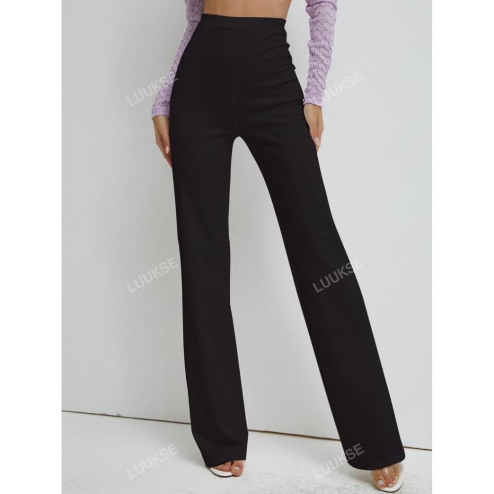 Black High-Waisted Pants
